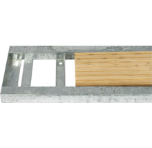 Metallgestell mit Holzbrett