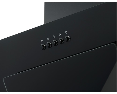 Detailaufnahme der Bedienelemente eines Dunstabzugs