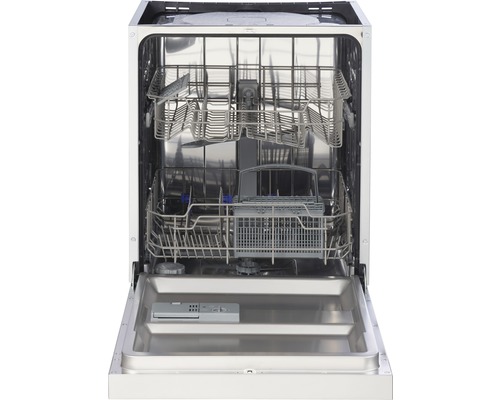 Geöffneter Geschirrspüler mit Geschirrkörben