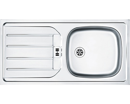 Edelstahlspüle mit Abtropffläche