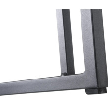 Detailansicht eines Tischbeins aus Metall