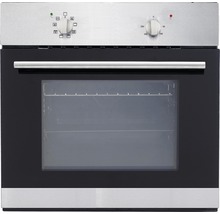 Einbaubackofen mit Glastür und Drehknöpfen