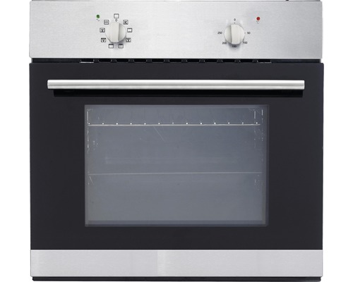 Einbaubackofen mit Glastür und Drehknöpfen