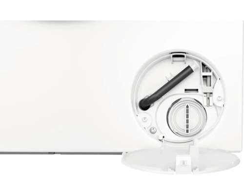 Detailansicht des Wasserzulaufs einer Waschmaschine