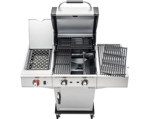 Offener Gasgrill mit Grillrosten
