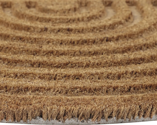 Fußmatte aus Kokosfaser mit kreisförmigem Muster