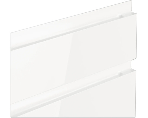 Detailansicht einer weißen Badezimmerfront