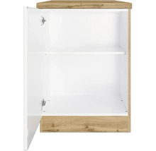 Held Möbel Unterschrank mit Drehtür Lübeck BxTxH 60 x 60 x 86 cm weiß matt zerlegt 416.2.6330