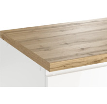 Held Möbel Küchenzeile ohne Geräte Kiel 300 cm weiß hochglanz zerlegt Variante reversibel 1101.6341