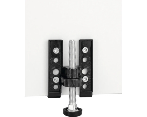 Möbelverstellfuß mit Gewindespindel und Montageplatten