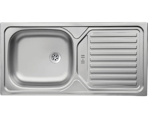 Edelstahlspüle mit Abtropffläche