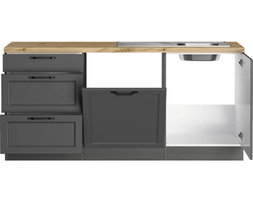 Küchenunterschrank mit Spüle und Schubladen