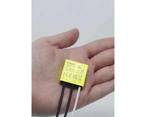 Theben Dimmeraufsatz in einer Hand