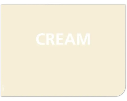 Cremefarbener Hintergrund mit dem Wort Creme.