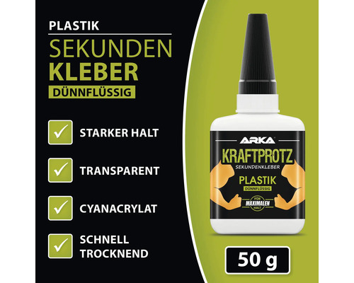 Plastikkleber, dünnflüssig, 50 Gramm