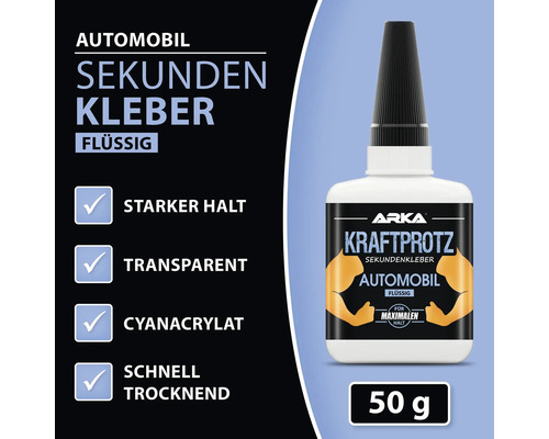 Arka Kraftprotz Sekundenkleber für Automobile, 50 Gramm