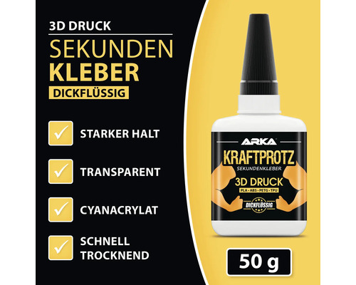 Arka Kraftprotz Sekundenkleber für 3D Druck, 50 Gramm