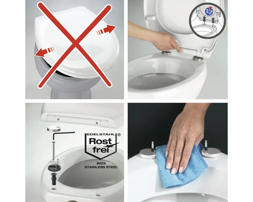 Montageanleitung für einen WC-Sitz