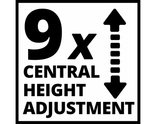 Symbol für neunfache zentrale Höhenverstellung