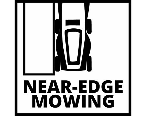 Nahezu randnahes Mähen Symbol