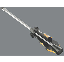 Schlitzschraubendreher mit schwarzem Griff