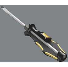 Schlitzschraubendreher mit schwarzem Griff