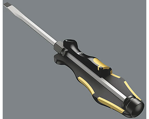 Schlitzschraubendreher mit schwarzem Griff