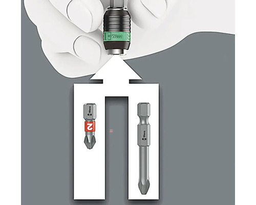Wera Logo Schraubendreherbit mit Bitaufnahme