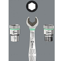 Wera Joker Maulschlüssel-Satz mit Steckschlüssel-Einsätzen und Sechskant-Symbol