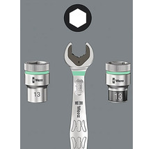 Wera Maulschlüssel mit Steckschlüsseleinsätzen und Sechskant