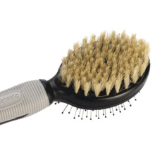 Pferdebürste mit Naturborsten und Metallpins