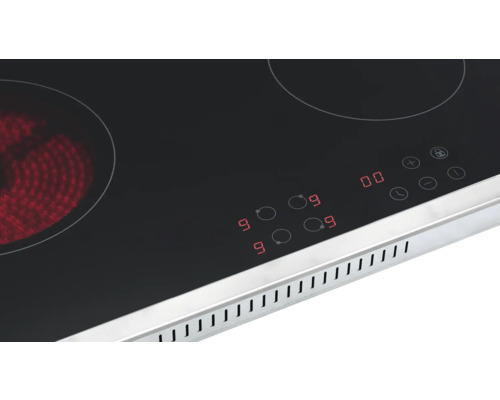 Glaskeramikkochfeld mit digitaler Anzeige und Kochfeld