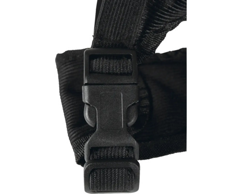 Schwarzer Gurtverschluss aus Kunststoff