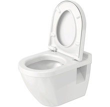 Wandtiefspüler mit offenem Spülrand und WC-Sitz