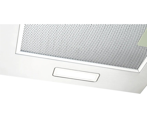 Detailansicht einer Dunstabzugshaube mit Metallfilter