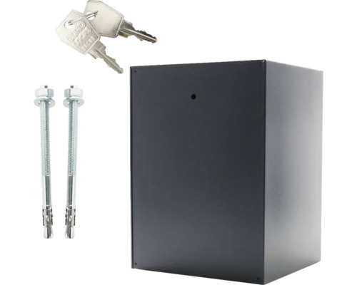 Schlüsseltresor mit Schlüsseln und Befestigungsmaterial