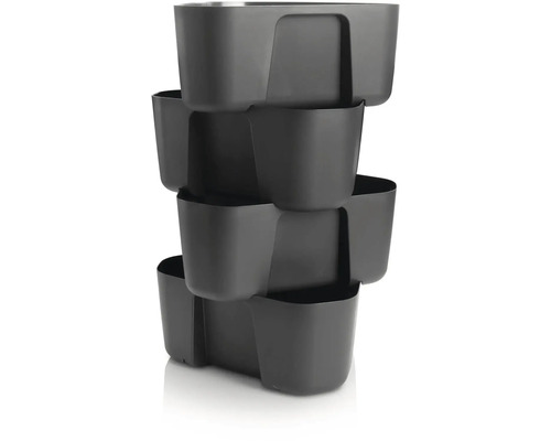 Stapelbarer Pflanzkasten zur vertikalen Gartengestaltung