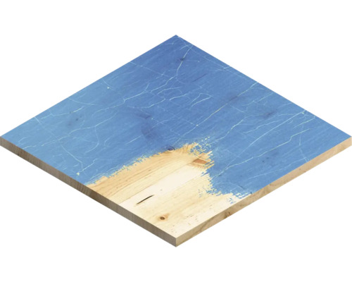 Holzplatte teilweise mit Farbe bedeckt