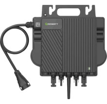 Growatt Wechselrichter mit Anschlüssen und Kabel