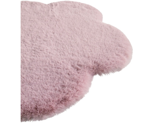 Wolkenförmiger Teppich mit Kunstfell