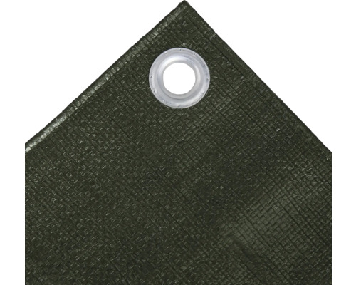 Detailansicht einer Gewebeplane mit Öse