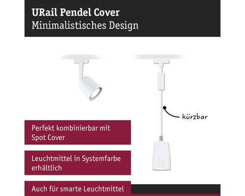 URail Pendelleuchte Cover mit minimalistischem Design