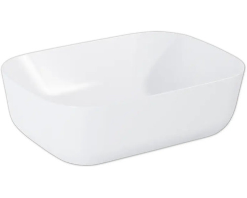 Weißes Aufsatzwaschbecken aus Keramik