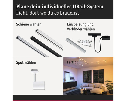 URail System zur individuellen Lichtplanung