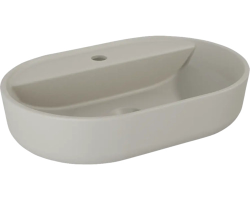 Aufsatzwaschbecken aus Keramik, ovale Form