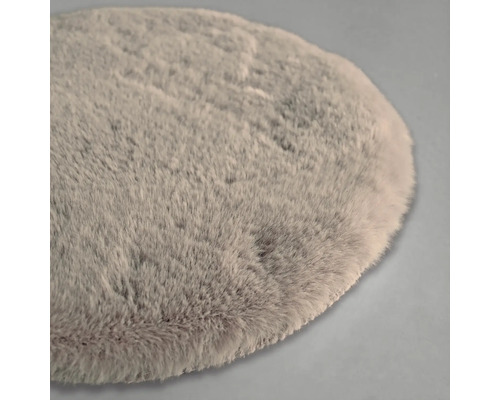Runder Teppich mit hohem Flor