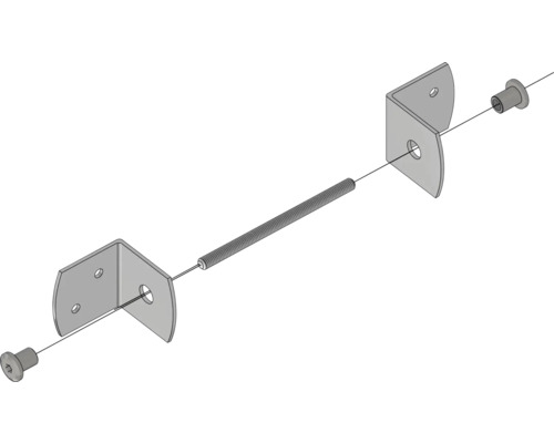 Spannschloss mit Feder für Zäune