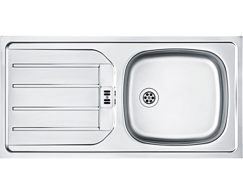 Edelstahlspüle mit Abtropffläche