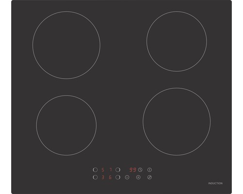 Induktionskochfeld mit vier Kochzonen
