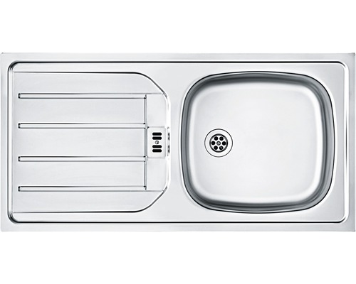 Edelstahlspüle mit Abtropffläche